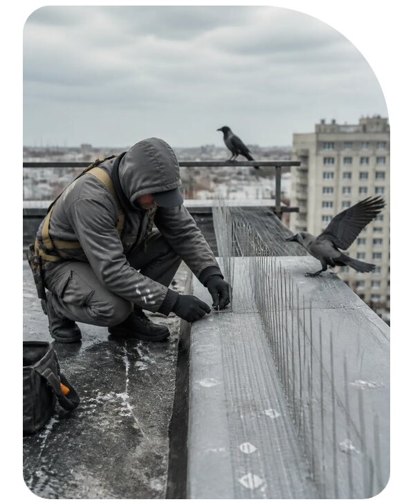 Защита от ворон под ключ в Пыти-Яхах по цене от 5087 р. | Сенат-Пть
